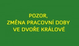 ZMNA PRACOVN DOBY V LKRN VE DVOE KRLOV NAD LABEM